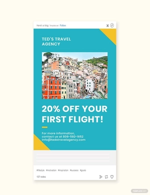 Holiday Travel Tumblr Post Template