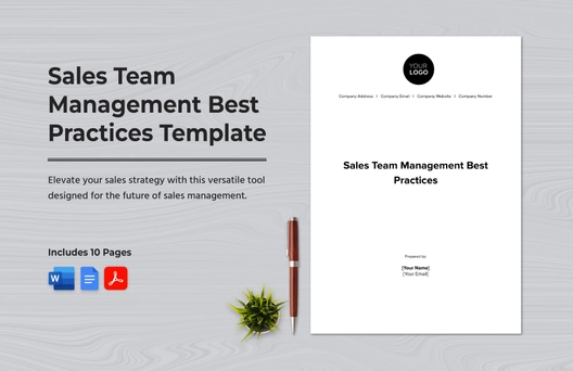Sales Team Management Best Practices Template