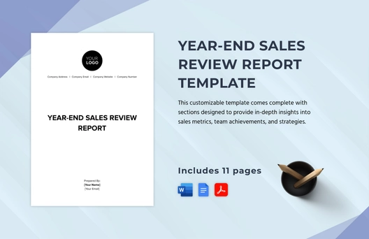 Year-end Sales Review Report Template