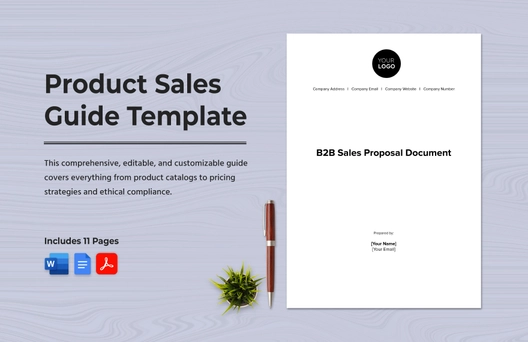 Product Sales Guide Template