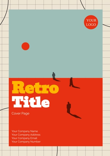 Free Retro Title Cover Page Template to Edit Online