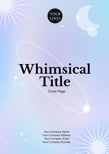 Free Whimsical Title Cover Page Template to Edit Online
