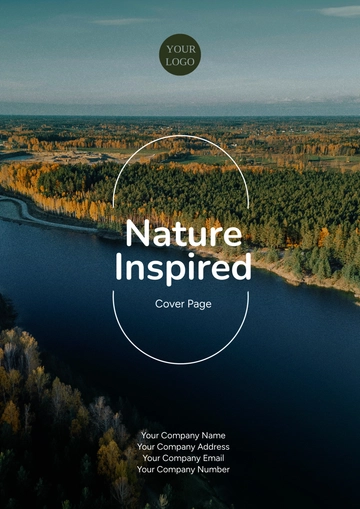 Free Nature-Inspired Title Cover Page Template to Edit Online