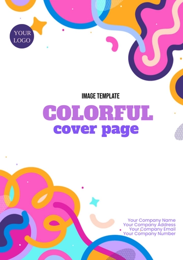 Free Colorful Cover Page Image Template to Edit Online