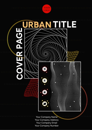 Free Urban Title Cover Page Template to Edit Online