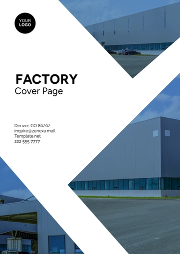 Free Factory Cover Page Address Template to Edit Online