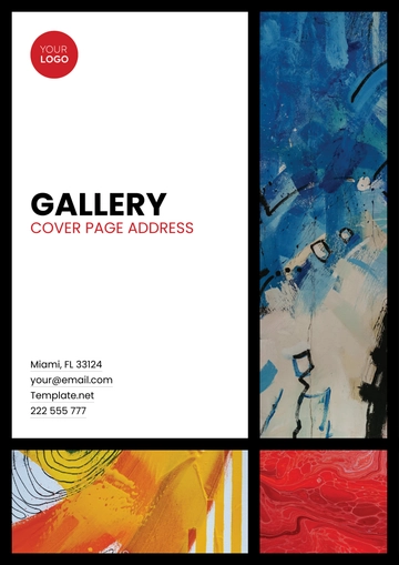 Free Gallery Cover Page Address Template to Edit Online