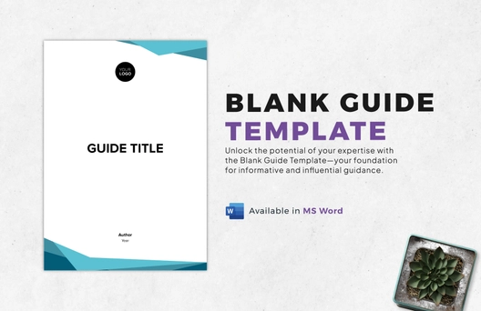 Blank Guide Template Blank Guide Template
