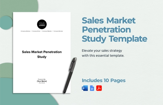 Sales Market Penetration Study Template