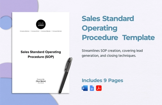 Sales Standard Operating Procedure (SOP) Template