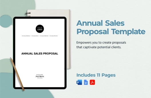 Annual Sales Proposal Template
