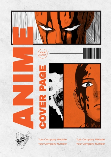 Free Anime Title Cover Page Template to Edit Online