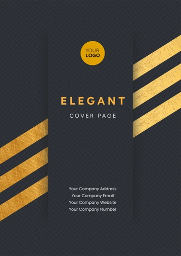 Free Elegant Title Cover Page Template to Edit Online