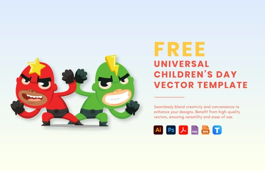 Universal Children’s Day Vector