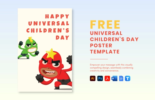 Universal Children’s Day Poster Template