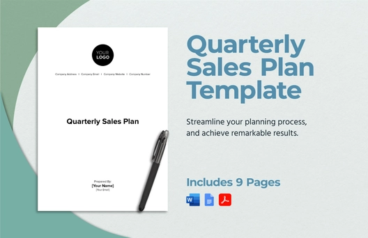 Quarterly Sales Plan Template