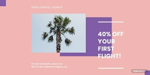 Travel Business Twitter Post Template