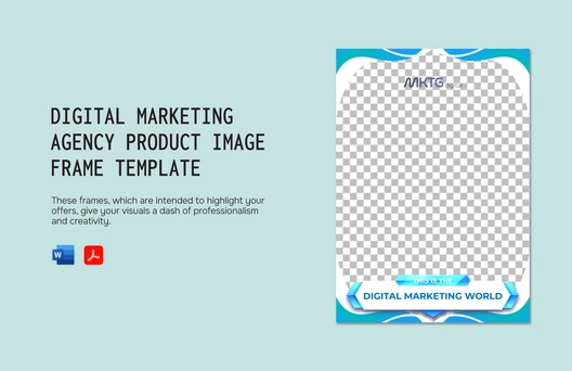 Digital Marketing Agency Product Image Frame Template