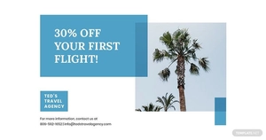 Travel Company Facebook Post Template