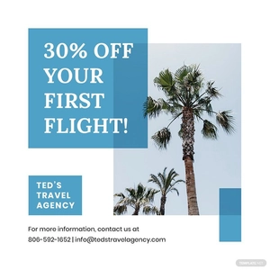 Travel Company Instagram Post Template