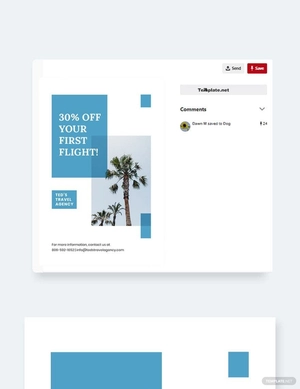 Travel Company Pinterest Pin Template
