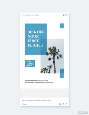 Travel Company Tumblr Post Template
