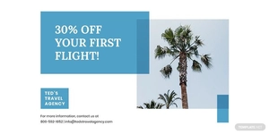 Travel Company Twitter Post Template