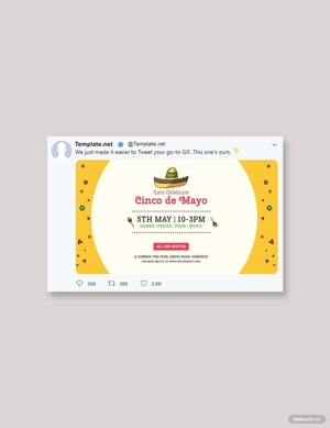 Cinco de Mayo Day Twitter Post Template
