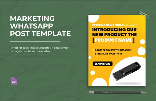 Marketing WhatsApp Post Template