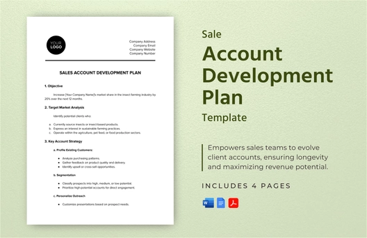 Sales Account Development Plan Template