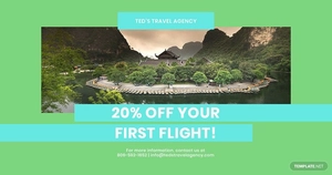 Vacation Travel Facebook Post Template