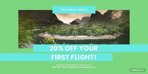 Vacation Travel Twitter Post Template