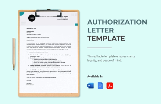 Authorization Letter Template Authorization Letter Template