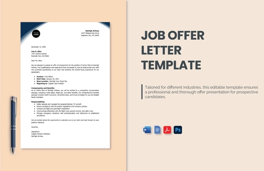 Job Offer Letter Template
