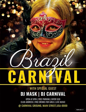 Brazil Carnival Flyer Template
