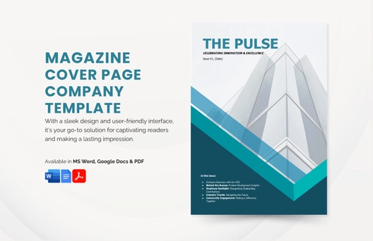 Magazine Cover Page Company