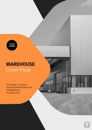 Free Warehouse Cover Page Address Template to Edit Online