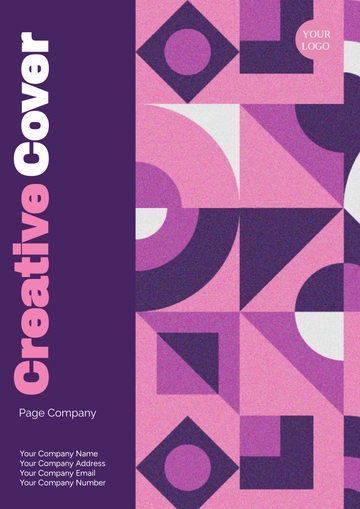 Free Creative Cover Page Company Template to Edit Online