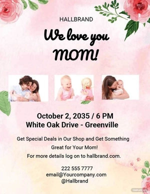 Customizable Mother's Day Flyer Template