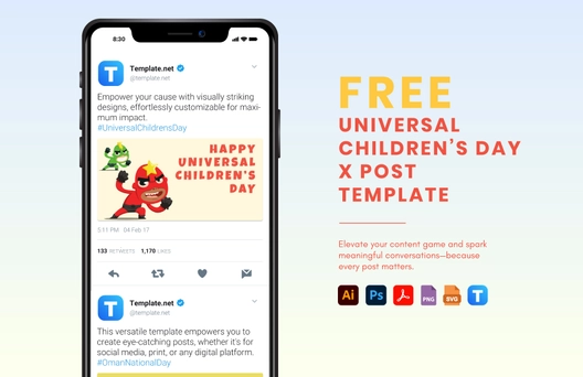 Universal Children’s Day X Post Template
