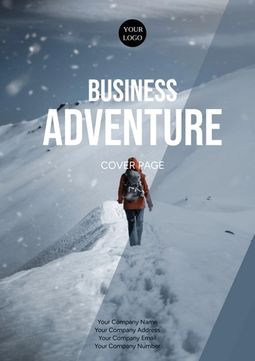 Free Adventure Tours Business Cover Page Template to Edit Online