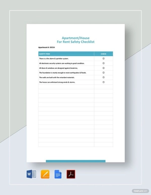 Safety Checklist Template Safety Checklist Template