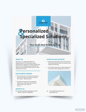 Apartment/ Condo Broker Flyer Template