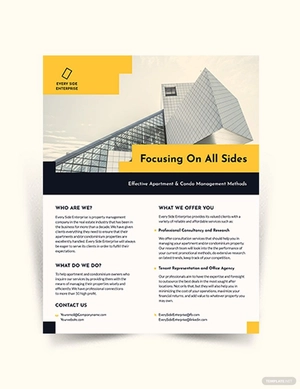 Apartment Condo Property Management Flyer Template
