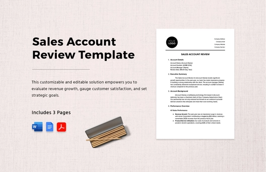 Sales Account Review Template