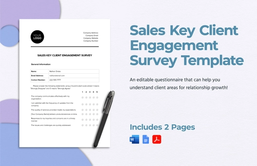 Sales Key Client Engagement Survey Template
