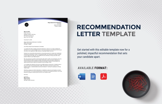 Recommendation Letter Template