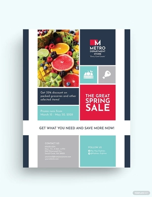 Flat Metro Flyer Template
