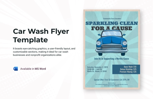Car Wash Flyer Template