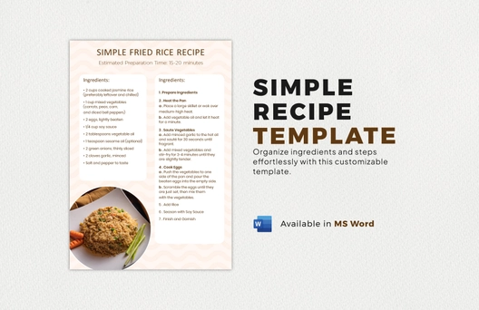 Simple Recipe Template